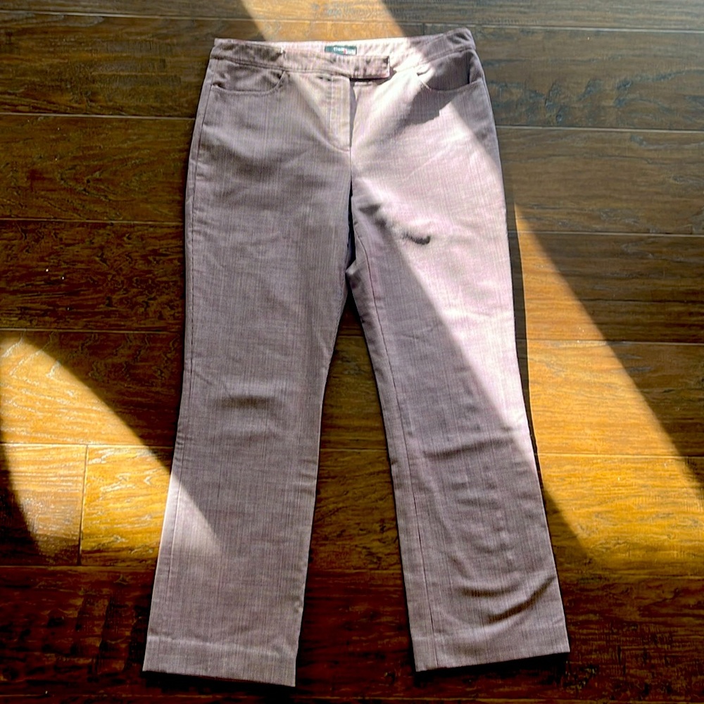 EUC Theory Sz 4 Red checkered work pants